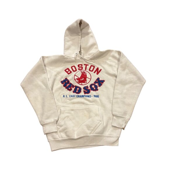 Vintage 1986 Boston Red Sox American League East Champions Hoodie Sweatshirt M - Picture 1 of 6